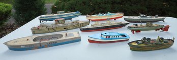 9 VINTAGE COLLECTION OF BOATS/SHIPS