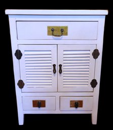 Classic White Shutter Cabinet