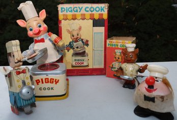 VINTAGE CHEFS AND PIGGY TOY COLLECTION