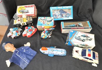 VINTAGE FABULOUS POLICE TOY And FIRE DEPT COLLECTION