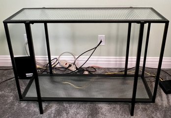 Plant Stand Metal And Tempered Glass -mult Use