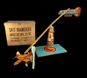 1930's UNIQUE AND RARE SKY RANGERS TIN TOY