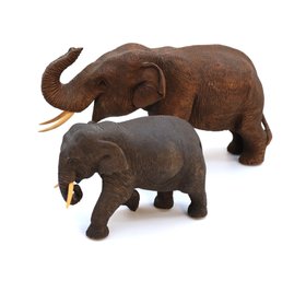 Pair Of Vintage Elephants