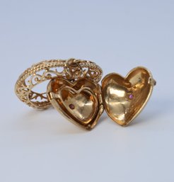 Seriously Beautiful Heart Locket - 14.3 Grams 14kt YELLOW GOLD  For That Special Lady/MOM!