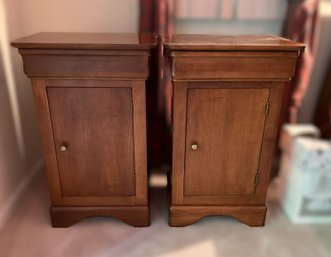 Pair Of Shermag Louis-Phillippe Bedside Cabinet