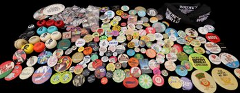 Collection Of Vintage Button, Ned Yo-yos And Waynes World Caps