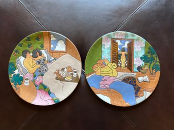 Set Of 2 Judy Miller Plates