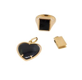 10k Yellow GOLD With Black ONYX Collection