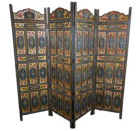 Hand-painted Lovely Wooden Screen/divider
