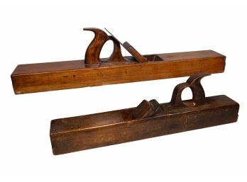 2 Antique Large  Wood Block Planes-SHIPPABLE