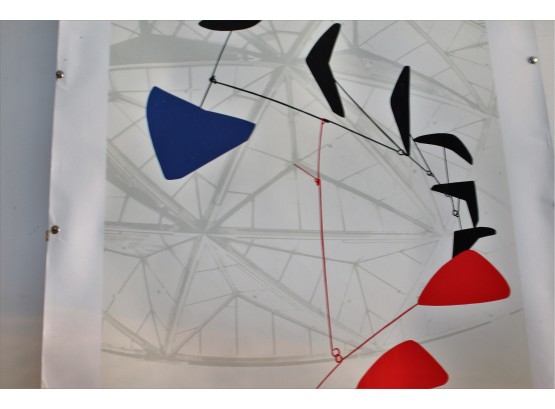 Calder Poster 1976  'Painted Aluminum And Tempered Steel'