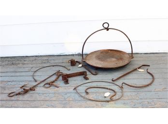 Cast Iron Fireplace Pan & Accessories