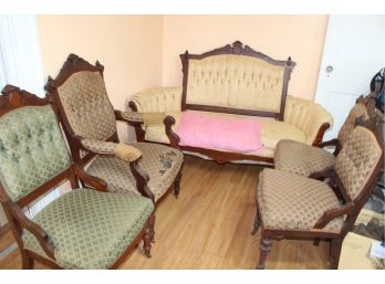 Victorian Settee Set