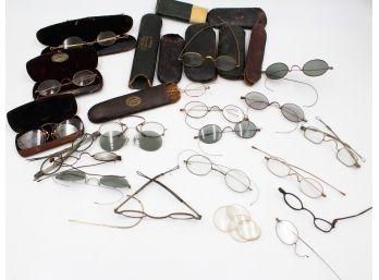 Collection Of Antique Eye Glasses - Shippable