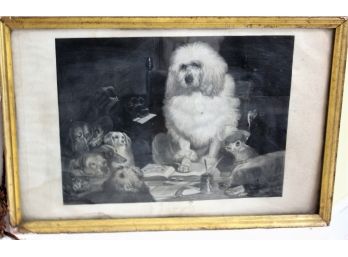 H.B. Hall Dogs Engraving - Shippable