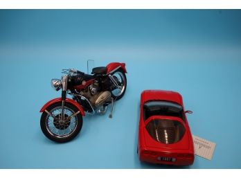 Franklin Mint Corvette & Harley - Shippable