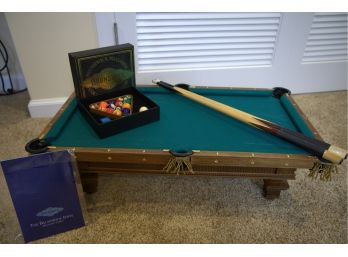 Franklin Mint 'the Brunswick Jewel' Miniature Pool Table-retail $1800.00!