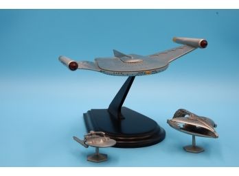 Franklin Mint Vintage Star Trek Ship Trio - Shippable