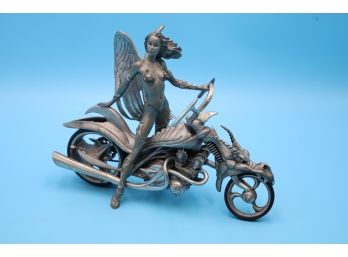 Franklin Mint Pewter 'seduction Rages' Sculpture - Shippable