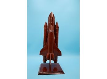 Wood Space Shuttle Statue