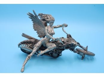 Franklin Mint Pewter 'temptation Rides' Statue - Shippable