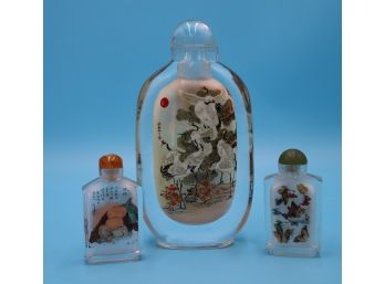 Trio Of Snuff Bottles - Shippable