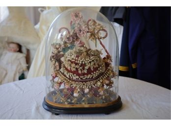 Large Victorian Wedding Dome Antique 18'H