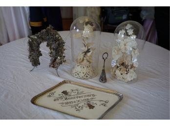 Vintage Wedding Domes And More -shipping Available