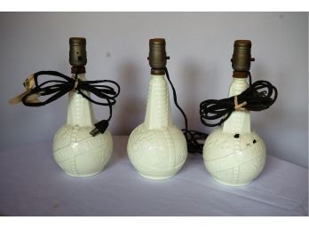 1939 Wolds Fair Bottles Made Into Lamps 11.5'H