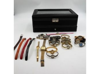 Watch Box & Collection Of Watches-SHIPPABLE