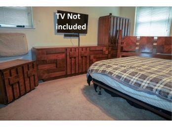 MID C- Lane Altavista Brutalist Bedroom Set