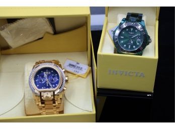 TWO Invicta Stainless Steel Men's Watches - LIKE NEW SHIPPABLE