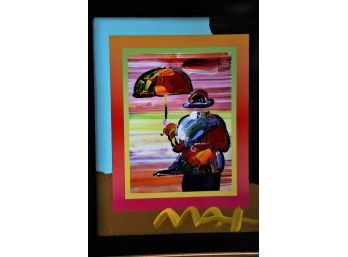 PETER MAX  'umbrella Man' - Signed-Shippable