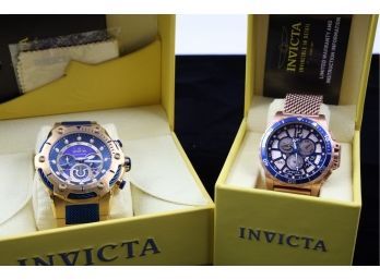 Two Invicta Men's Watches - LIKE NEW SHIPPABLE