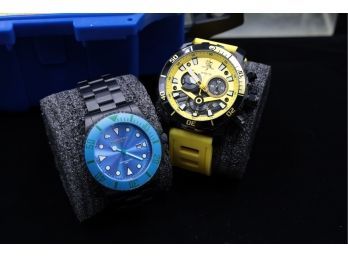 Blue & Yellow Invicta Watches - LIKE NEW SHIPPABLE