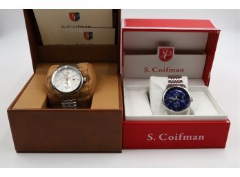 LIKE NEW Two S. Coifman Men's Watches-SHIPPABLE