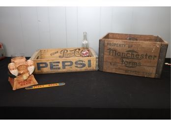 VINTAGE Wood Boxes & More