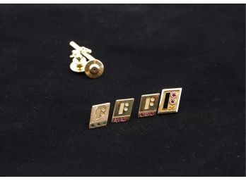 10K Yellow Gold Pins Shippable