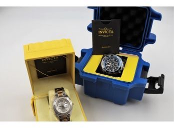 TWO Invicta Watches - Men's & Women's LIKE NEW-SHIPPABLE