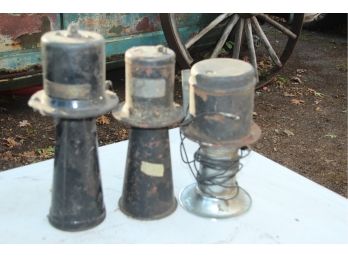 Antique ORIGINAL Big Truck Fire Horns-SHIPPABLE