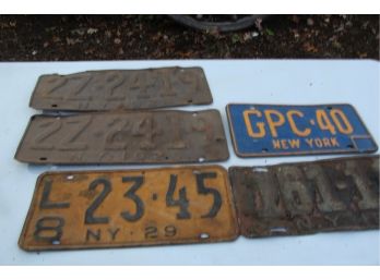 NY Vintage License Plates -SHIPPABLE