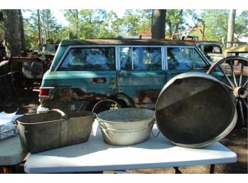 VINTAGE Metal BASINS