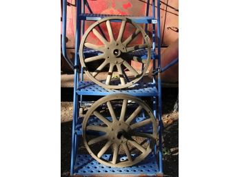 Early 20th Century Tire Rims Great Garden Art