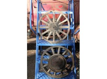 ANTIQUE WHEELS - Metalwood SHIPPABLE