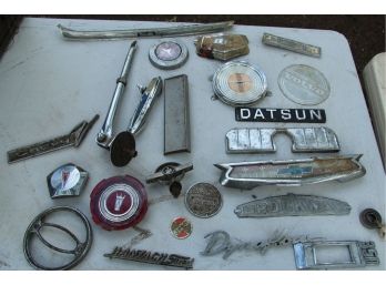 24  Vintage ORIGINAL  Car Emblems -SHIPPABLE