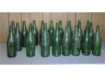 Green Vintage Bottles