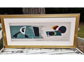 Vintage Joan Miro Mural III - 1933 Lithograph Numbered Lower Left