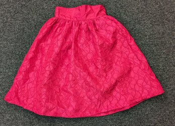 Neiman Marcus Sully Bonnelly Vintage 80s Taffeta Barbiecore Skirt 26' W