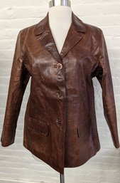 Peter Cohen Minimalist Leather Jacket M