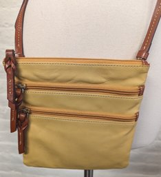 Dooney & Bourke Butter Yellow Leather Crossbody Bag